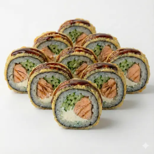 TEMPURA Z GRILL ŁOSOSIEM